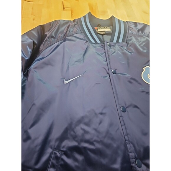 Vintage 90s Nike North Carolina UNC Tar Heels Satin Bomber Jacket Men’s Size XXL - Picture 7 of 16